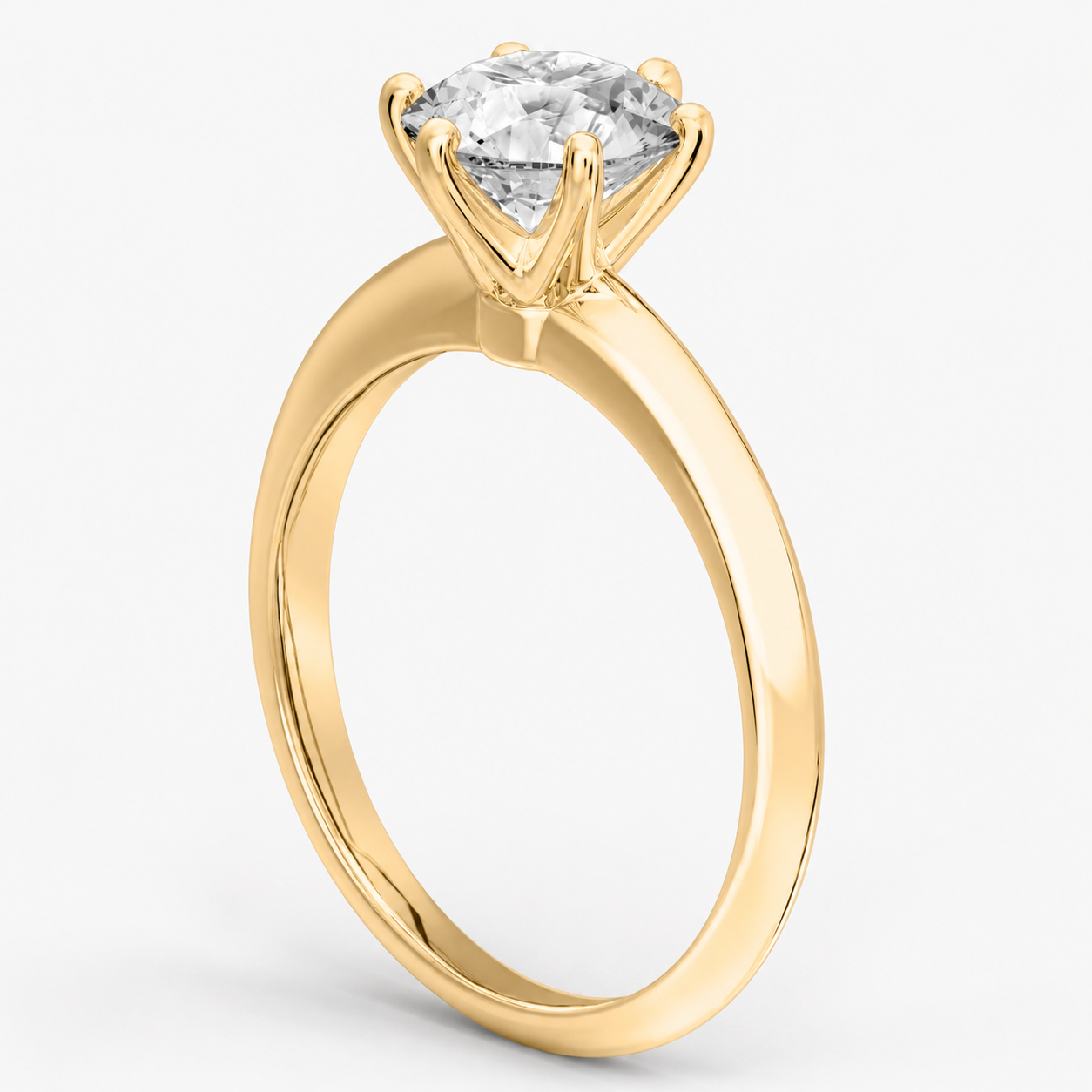 Anillo de compromiso solitario Sofia Oro Amarillo