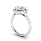 Anillo de compromiso halo redondo Emilia