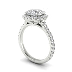 Anillo de compromiso halo cushion