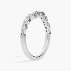 Argolla de matrimonio curva diamantes