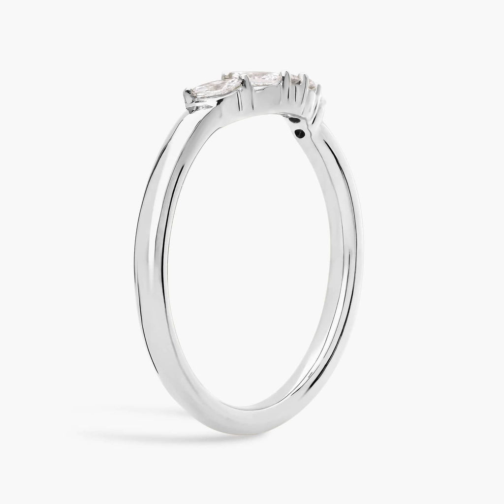 Argolla de matrimonio curva marquesa
