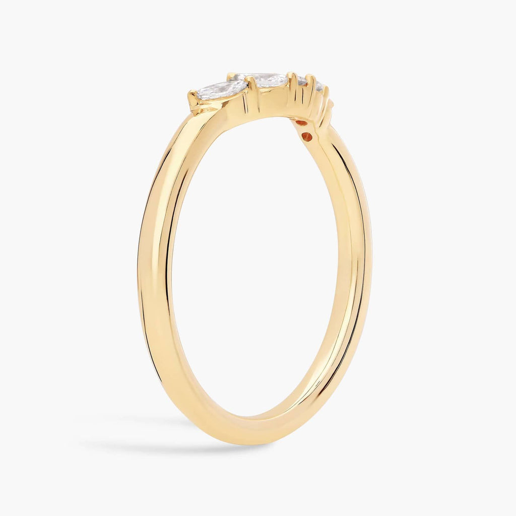 Argolla de matrimonio curva marquesa
