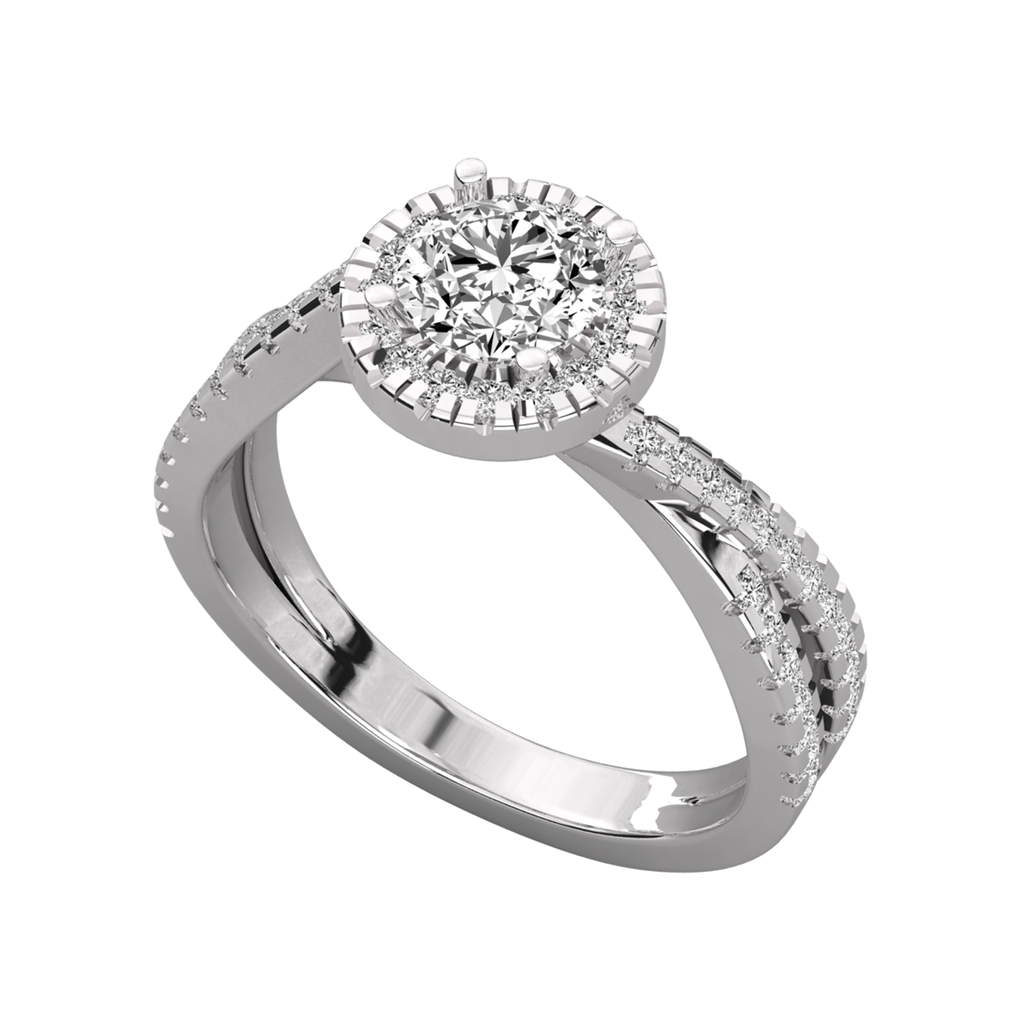 Anillo de compromiso pavé Séptima
