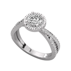 Anillo de compromiso pavé Séptima