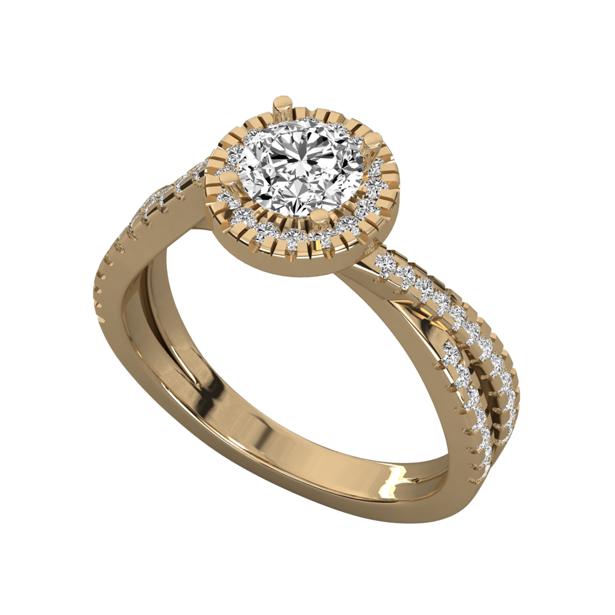 Anillo de compromiso pavé Séptima