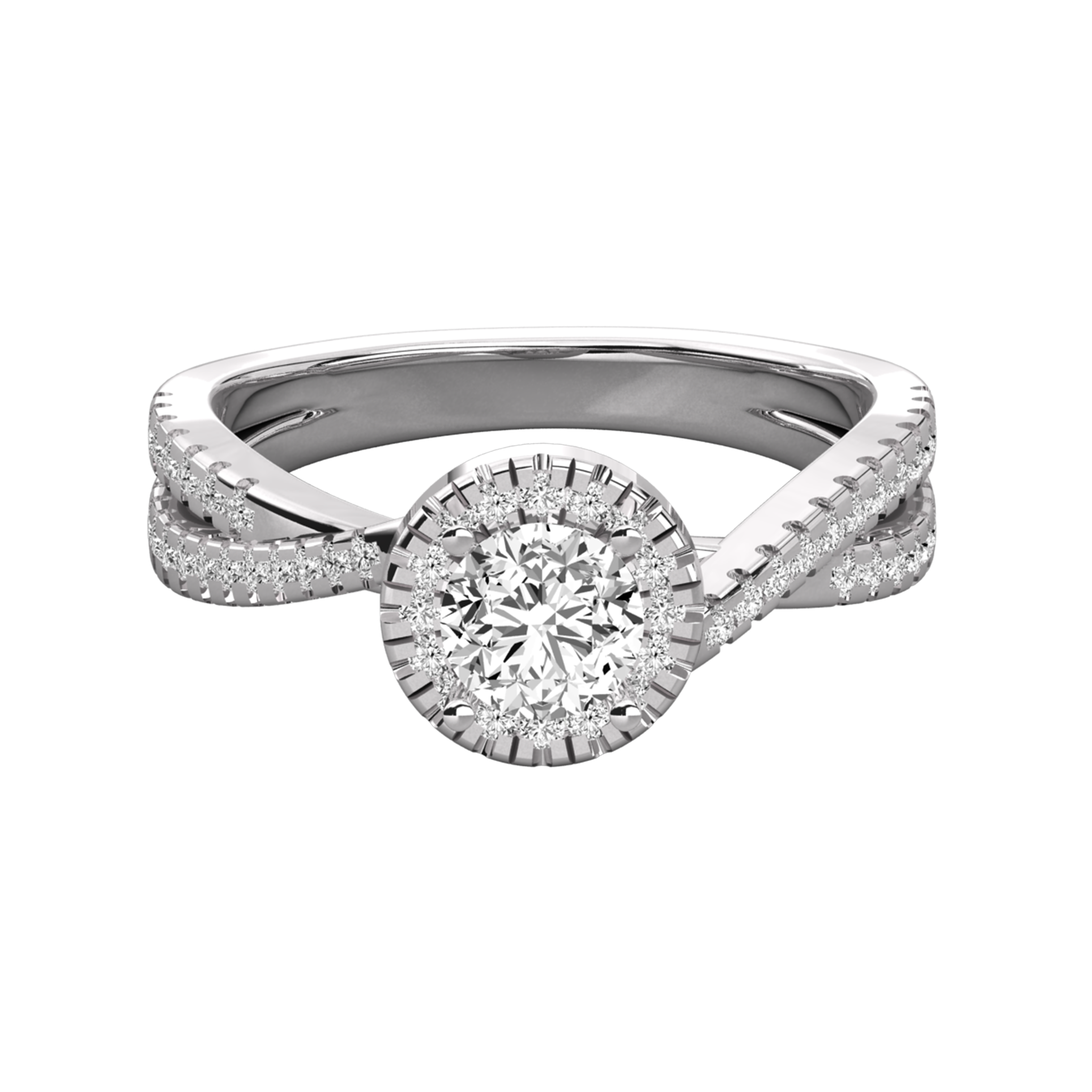 Anillo de compromiso pavé Séptima