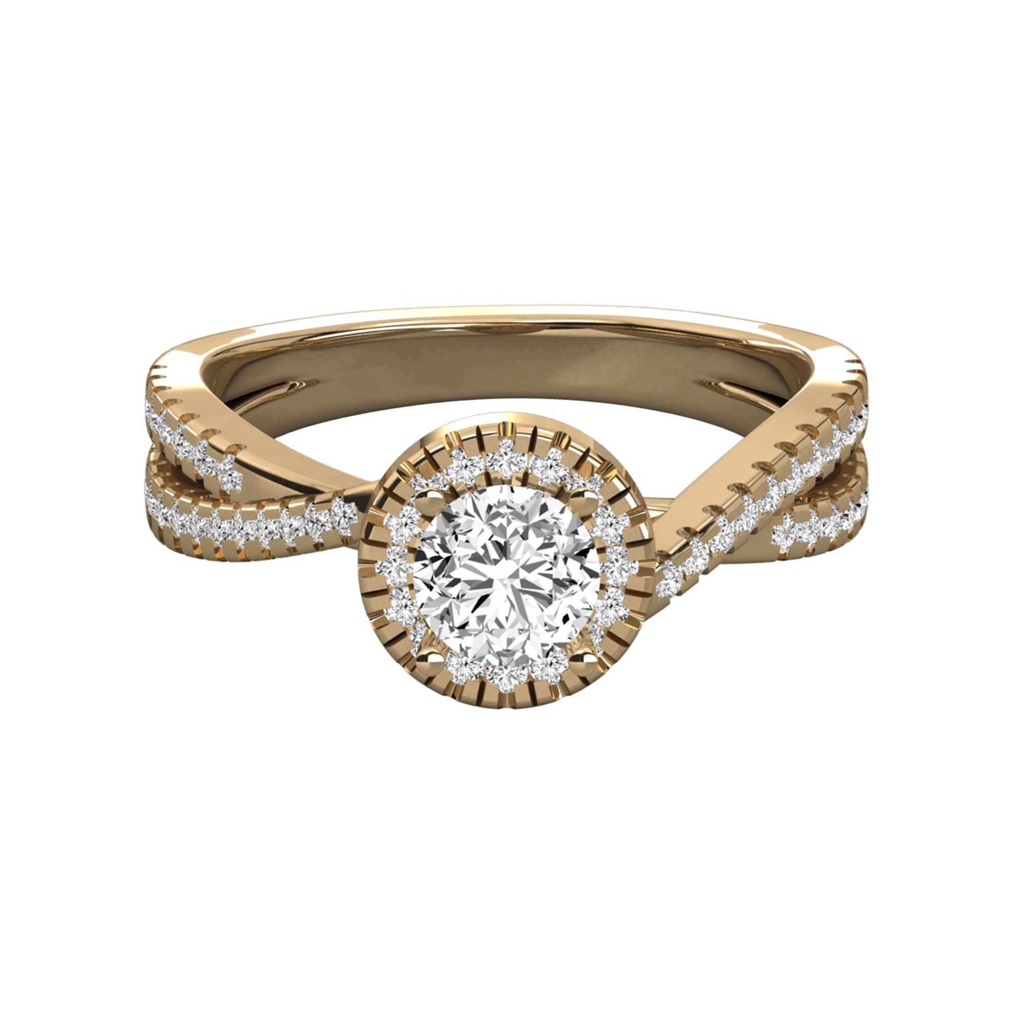 Anillo de compromiso pavé Séptima