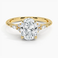 Anillo de compromiso, forma oval, Joyería Bruzzone