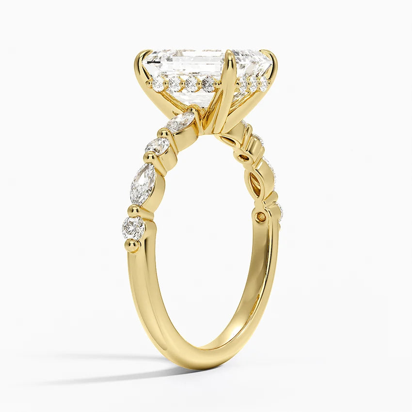 Anillo de compromiso esmeralda Florencia