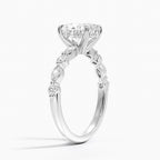 Anillo de compromiso Oval Isabella Oro Blanco