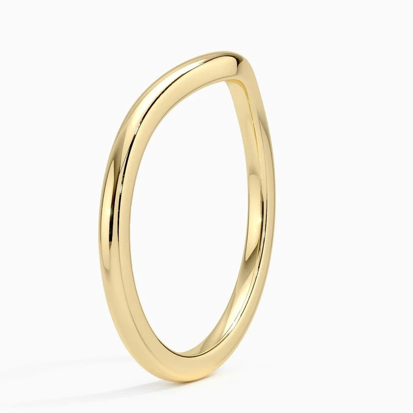 Argolla de matrimonio curvo