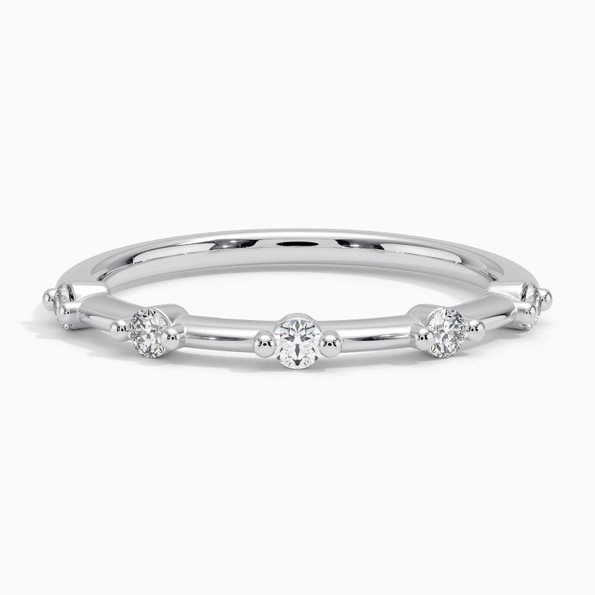 Argolla de matrimonio cinco piedras