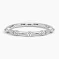 Argolla de matrimonio, en oro blanco, Joyería Bruzzone