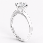 Anillo de compromiso solitario Sofia Oro blanco