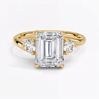 Anillo de compromiso esmeralda Fiorella