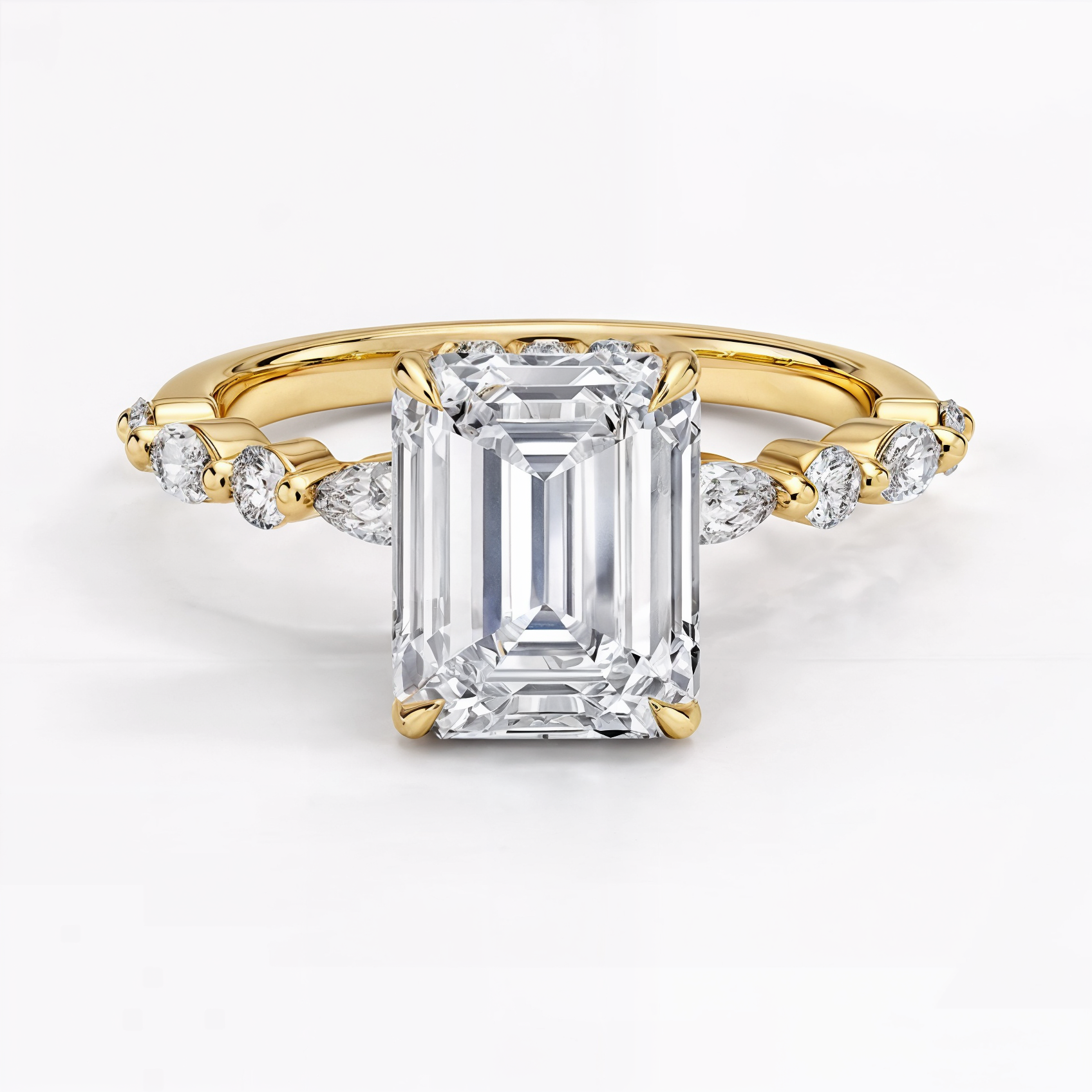 Anillo de compromiso esmeralda Florencia